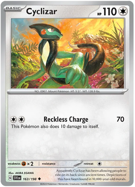 Cyclizar 163 Scarlet & Violet Base Set Pokemon Card Single