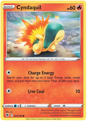 Cyndaquil Astral Radiance Pokemon Card Singles 023/189