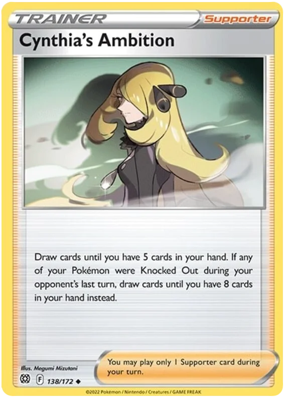 Cynthia's Ambition Brilliant Stars Pokemon Card Singles 138/172