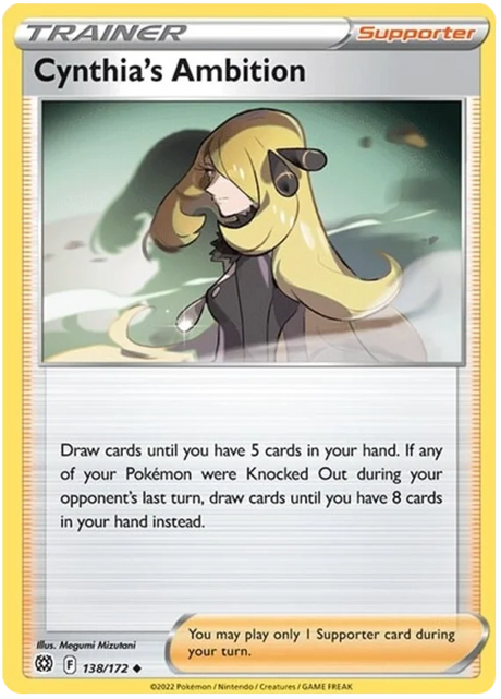 Cynthia's Ambition Brilliant Stars Pokemon Card Singles 138/172