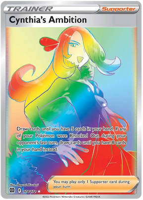 Cynthia's Ambition Brilliant Stars Pokemon Card Singles 178/172
