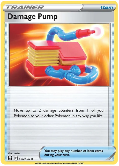 Damage Pump Lost Origin Pokemon Single Card 156/196