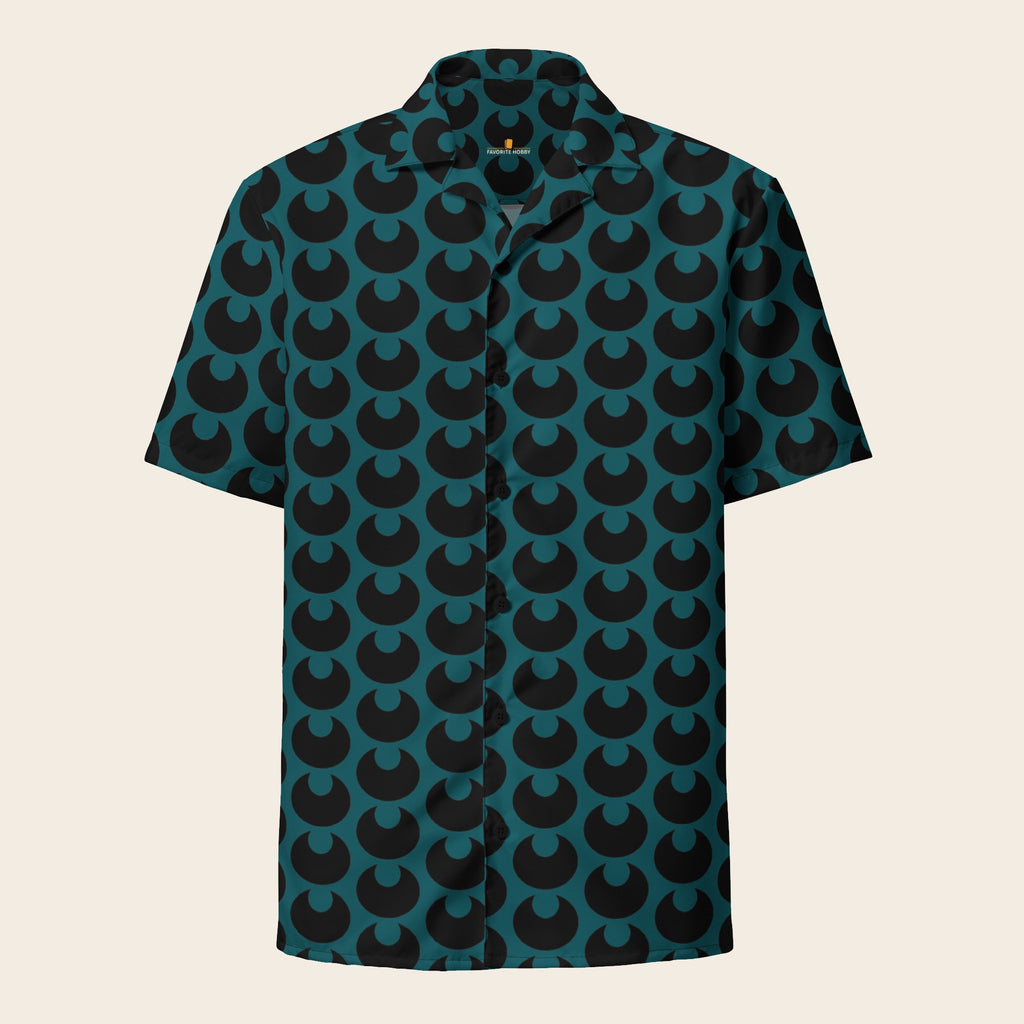 Pokemon Darkness Type Button Up Shirt Front