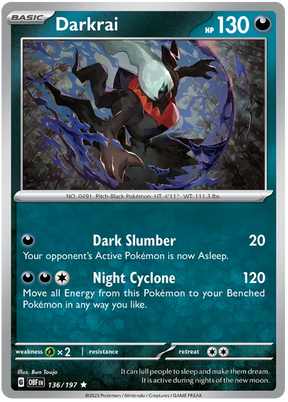 Darkrai Obsidian Flames Single Pokemon Card