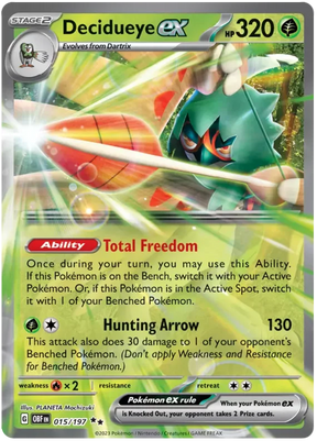 Decidueye ex Obsidian Flames Single Pokemon Card