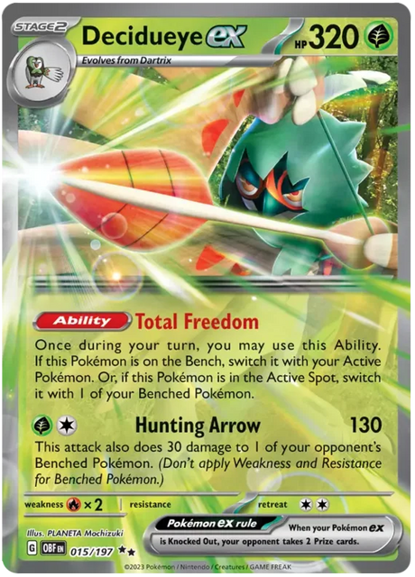 Decidueye ex Obsidian Flames Single Pokemon Card