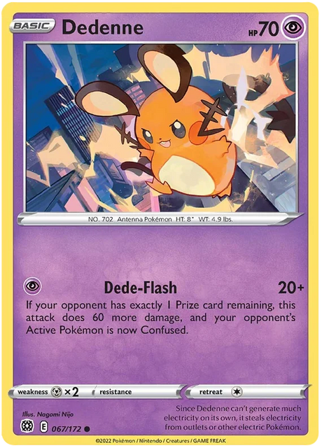 Dedenne Brilliant Stars Pokemon Card Singles 067/172