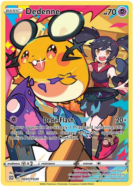 Dedenne Brilliant Stars Trainer Gallery Pokemon Card Singles TG07/TG30
