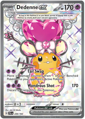 Dedenne ex Full Art Paldea Evolved Single Pokemon Card