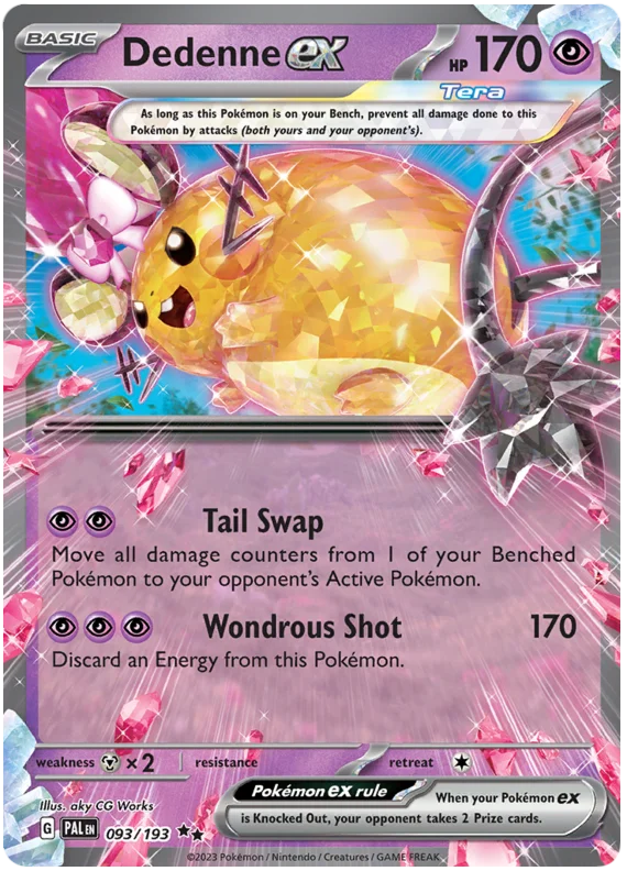 Dedenne ex Paldea Evolved Single Pokemon Card