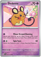 Dedenne Paldean Fates Pokemon Card Single 036/091