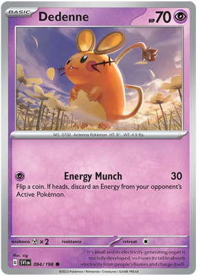 Dedenne 094 Scarlet & Violet Base Set Pokemon Card Single