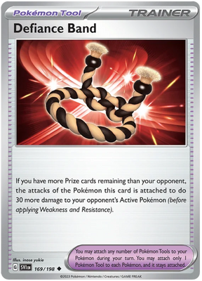 Defiance Band Scarlet & Violet Base Set Pokemon Card Single