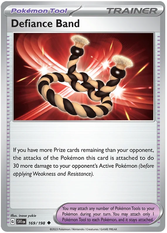 Defiance Band Scarlet & Violet Base Set Pokemon Card Single