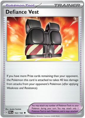 Defiance Vest Paradox Rift Single Pokemon Card 162/182
