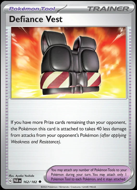 Defiance Vest Paradox Rift Single Pokemon Card 162/182