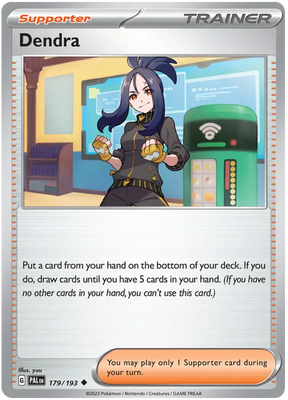 Dendra Paldea Evolved Single Pokemon Card