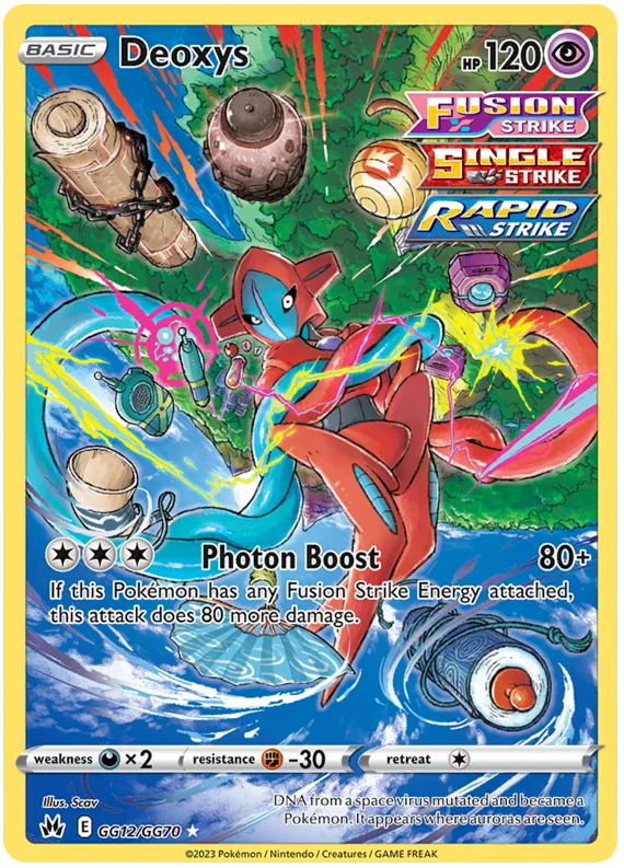 Deoxys Crown Zenith Galarian Gallery Pokemon Card Single