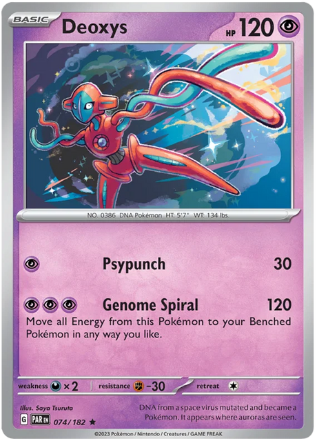 Deoxys Paradox Rift Single Pokemon Card 074/182