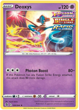 Deoxys Fusion Strike Pokemon Card Singles 120/264