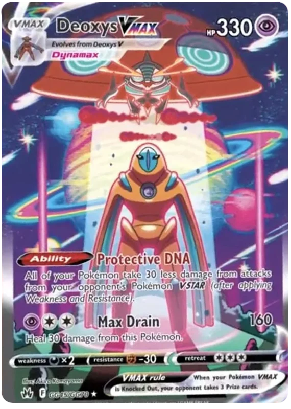 Deoxys VMAX Crown Zenith Galarian Gallery Pokemon Card Single