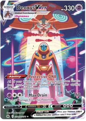 Deoxys VMAX Crown Zenith Galarian Gallery Pokemon Card Single