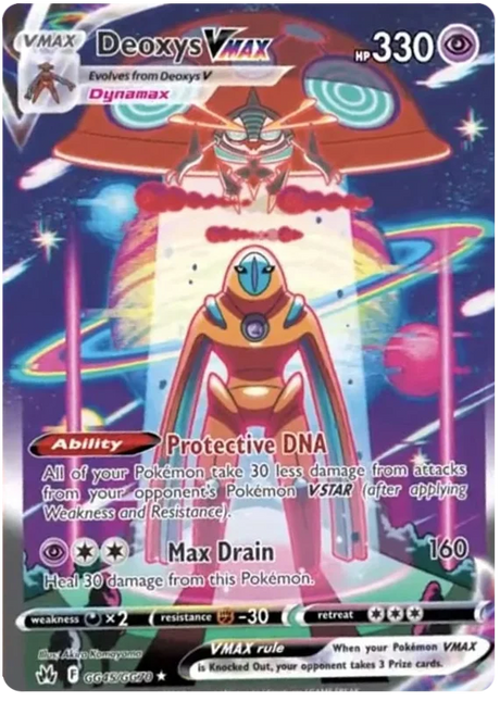 Deoxys VMAX Crown Zenith Galarian Gallery Pokemon Card Single