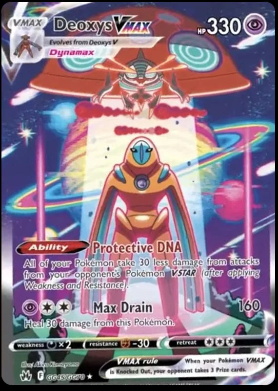 Deoxys VMAX Crown Zenith Galarian Gallery Pokemon Card Single