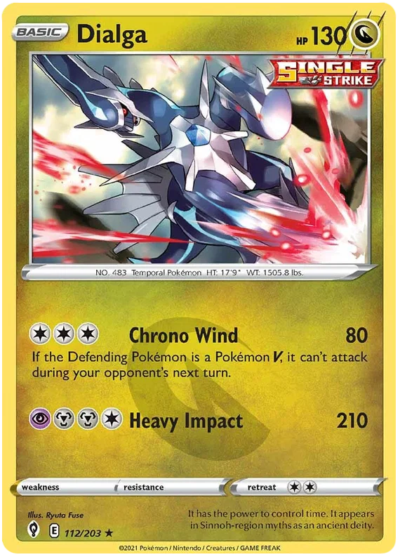Dialga 112/203 - Pokemon TCG Evolving Skies card
