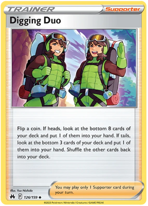 Digging Duo Crown Zenith Pokemon Card Single