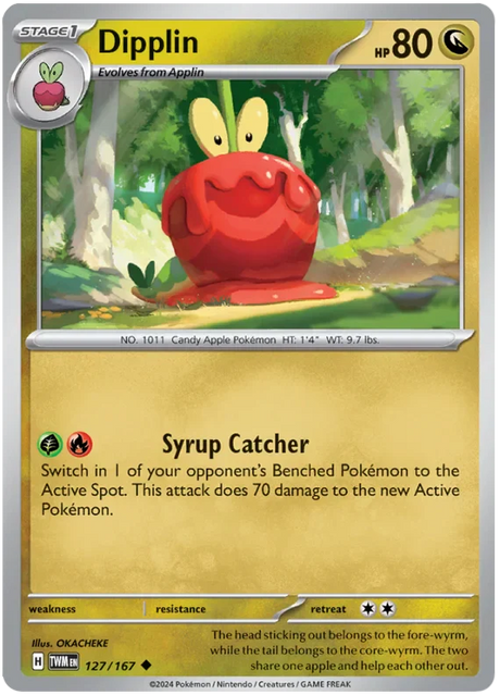 Dipplin Twilight Masquerade Pokemon Single 127/167
