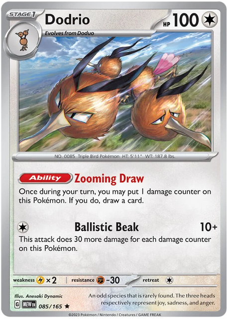 Dodrio 151 Single Pokemon Card