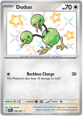 Doduo Paldean Fates Pokemon Card Single 199/091
