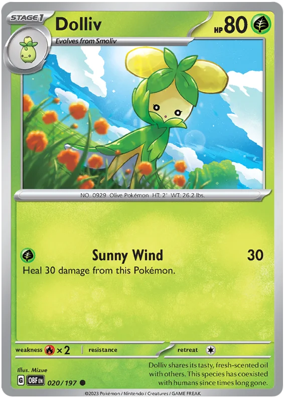 Dolliv Obsidian Flames Single Pokemon Card