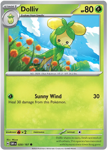 Dolliv Obsidian Flames Single Pokemon Card