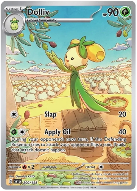 Dolliv Illustration Rare Scarlet & Violet Base Set Pokemon Card Single