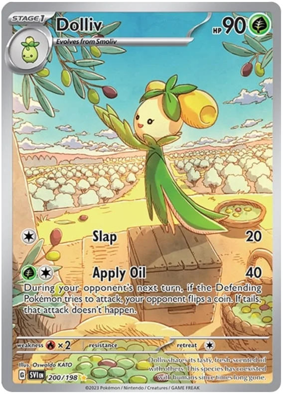 Dolliv Illustration Rare Scarlet & Violet Base Set Pokemon Card Single