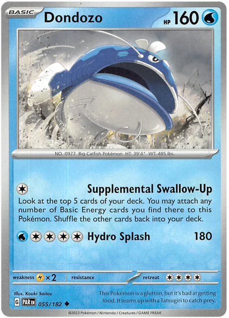 Dondozo Paradox Rift Single Pokemon Card 055/182