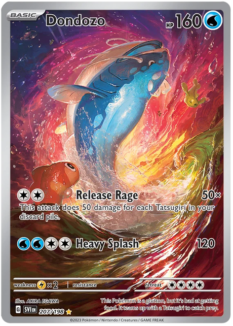Dondozo Illustration Rare Scarlet & Violet Base Set Pokemon Card Single