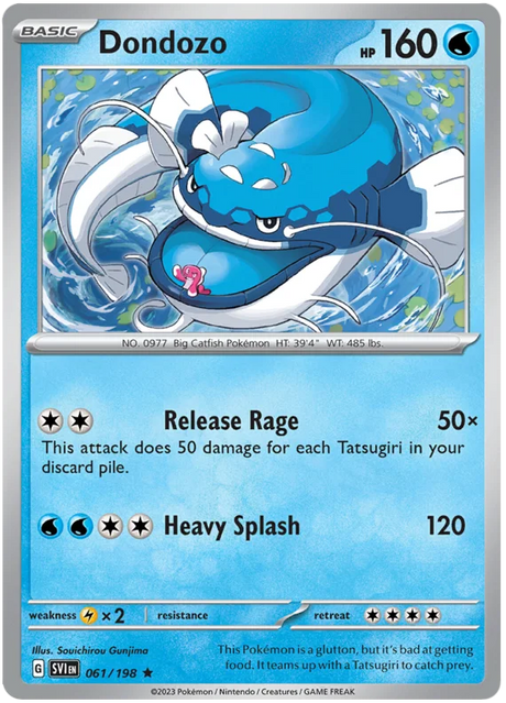 Dondozo Scarlet & Violet Base Set Pokemon Card Single
