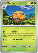 Dottler Paradox Rift Single Pokemon Card 011/182