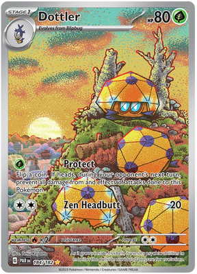 Dottler Illustration Rare Paradox Rift Single Pokemon Card 184/182