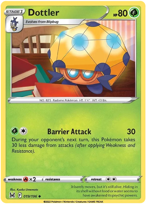 Dottler Lost Origin Pokemon Single Card 019/196