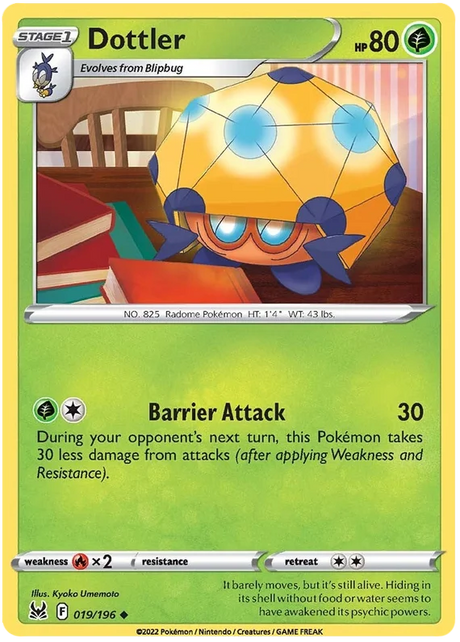 Dottler Lost Origin Pokemon Single Card 019/196