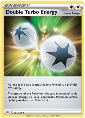 Double Turbo Energy Brilliant Stars Pokemon Card Singles 151/172