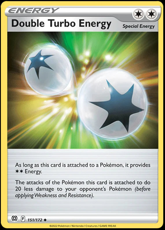 Double Turbo Energy Brilliant Stars Pokemon Card Singles 151/172
