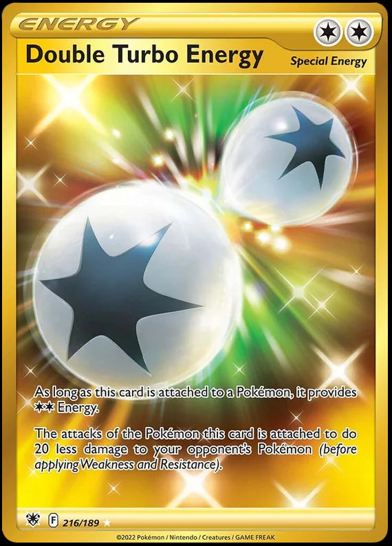 Double Turbo Energy Astral Radiance Pokemon Card Singles 216/189