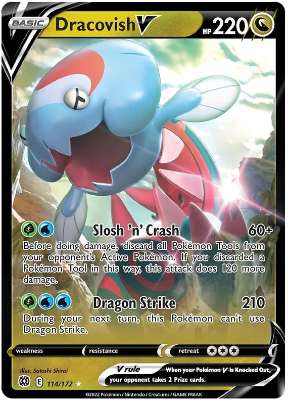 Dracovish V Brilliant Stars Pokemon Card Singles 114/172