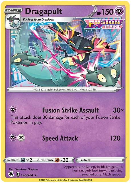 Dragapult Fusion Strike Pokemon Card Singles 130/264