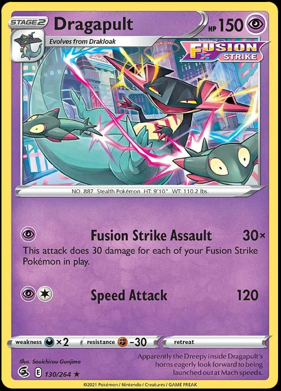 Dragapult Fusion Strike Pokemon Card Singles 130/264